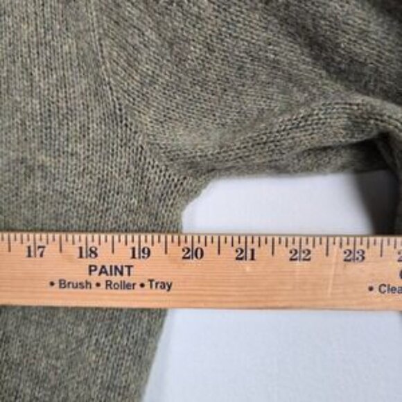 Vintage Jantzen Cardigan Sweater M Green Wool Blend USA Made Sportswear 50s 60s - Picture 7 of 9